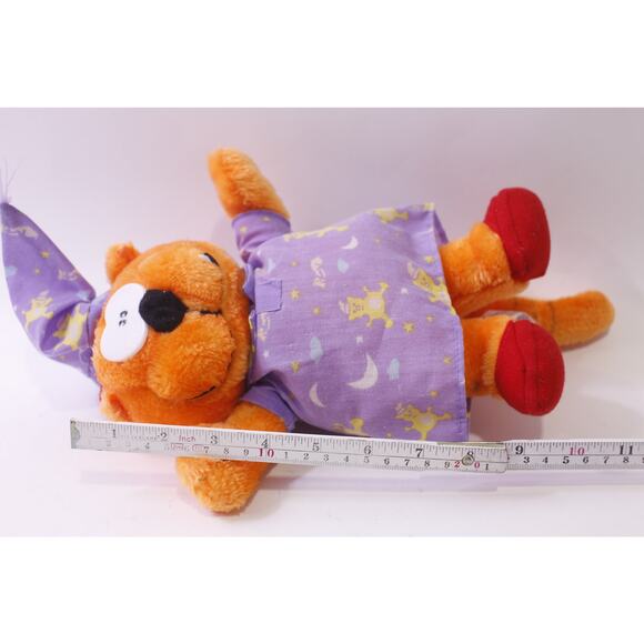 Heathcliff, 1999, Plush, Purple Nightgown, Nightcap, Vintage, ~ 251120-WH 1402 - Picture 4 of 4